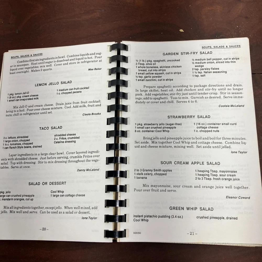 VTG 1992 West Tawakoni Texas Rebekah Lodge 58 Cookbook Seasoned With Love Vol 1